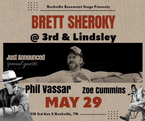 Brett Sheroky with Special Guests Phil Vassar Zoe Cummins