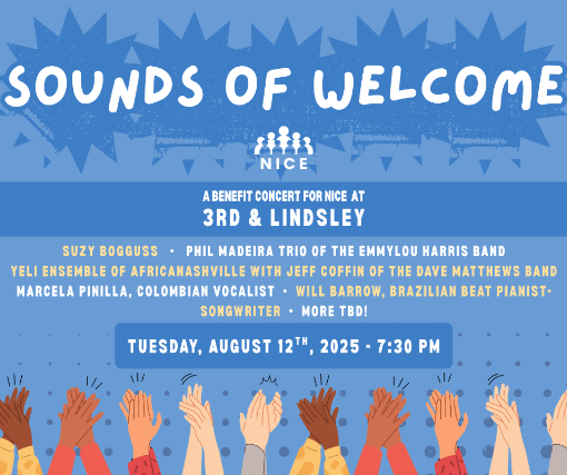 Sounds of Welcome A Benefit Concert for NICE featuring Suzy Bogguss , Phil Madeira Trio, Yeli Ensemble with Jeff Coffin , Marcela Pinilla , Will Barrow and more
