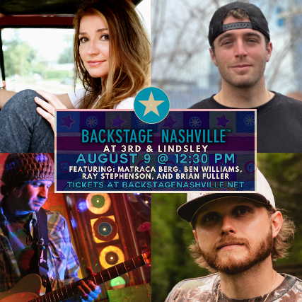 BACKSTAGE NASHVILLE! DAYTIME HIT SONGWRITERS SHOW featuring Matraca Berg , Ben Williams , Ray Stephenson & Brian Fuller