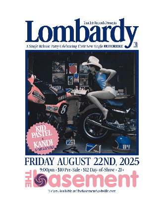 Lombardy “Motorbike” Single Release Show w/ Kid Pastel, Kandi & The Kavaties